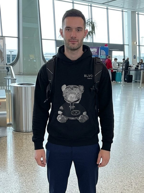 90 Day Diaries S8 Teddy Bear Black Hoodie WorthVee
