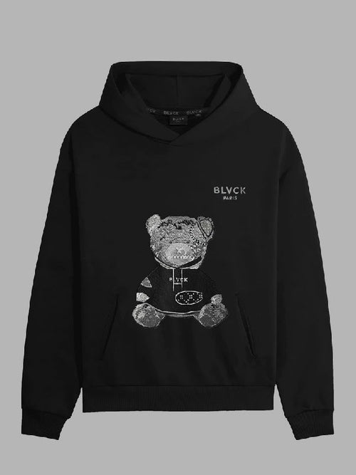 90 Day Diaries S8 Teddy Bear Black Hoodie WorthVee