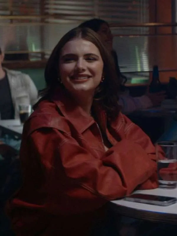 Off Campus Allie Hayes Red Bomber Jacket WorthVee